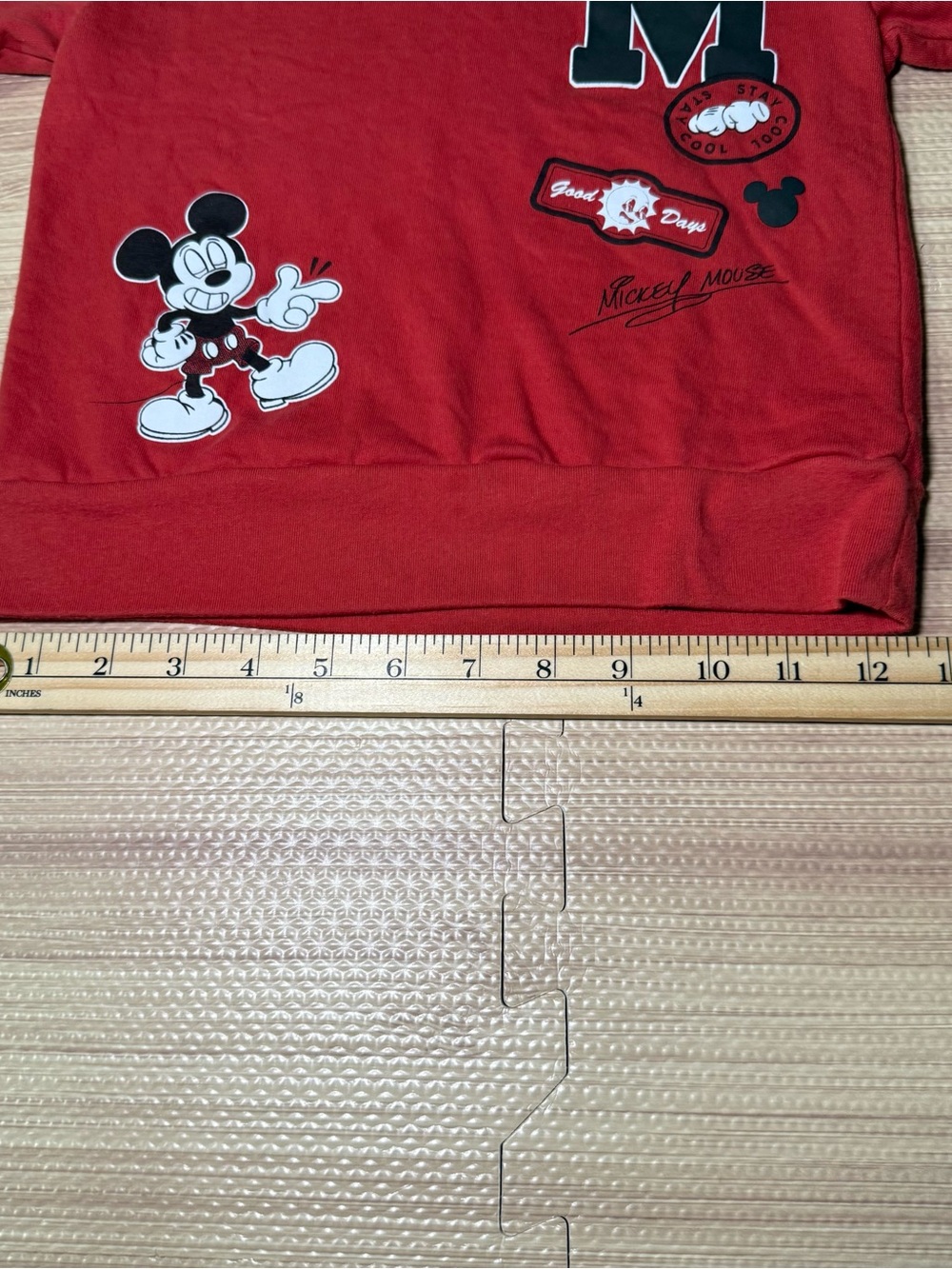 Disney Mickey Mouse Toddler Sweatshirt 4T Red Long Sleeve Boys Pullover - Picture 5 of 9